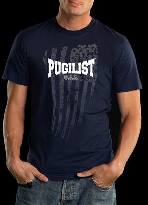 PUGILISTÂ® Faded USA Flag (Blue)