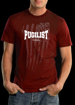 PUGILISTÂ® Faded USA Flag (Red)