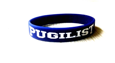 PUGILIST® A Fighter's Nation Wristband Navy/White