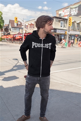 PUGILISTÂ® Lightweight Zip-Up Hooded Jacket (BLACK)